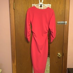 ASOS bright pink dress